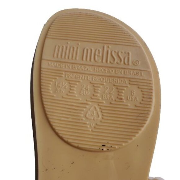 Mini Melissa Little Girls Mini Ultragirl Unicorn Pale Yellow Gloss Shoes Size 8 - Picture 16 of 16